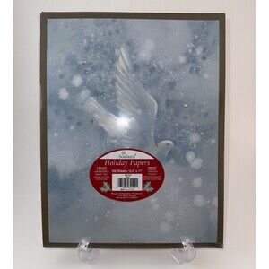 Sonburn Holiday Papers Christmas Theme Dove Snow 100 Sheets  New & Sealed